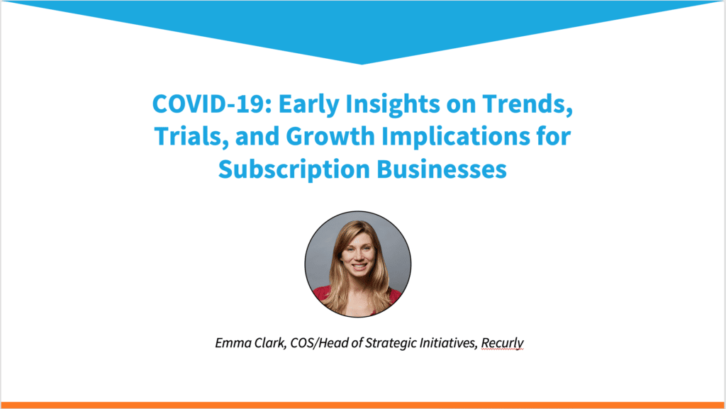 COVID-19: Early Insights on Trends, Trials, and Growth Implications for Subscription Businesses