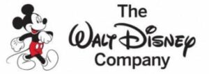 The Walt Disney Logo next to Micky Mouse on a white background