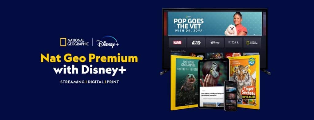 Nat Geo Premium with Disney+ bundle hero ad