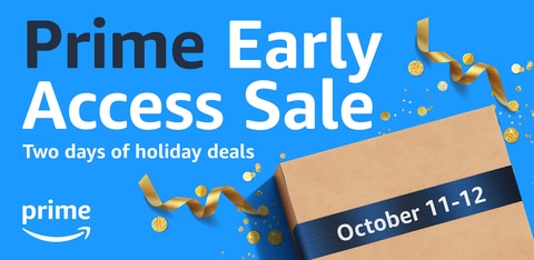 Amazon promotional ad for the Prime Early Access Sale - two days of holiday deals, Oct. 11-12, 2022