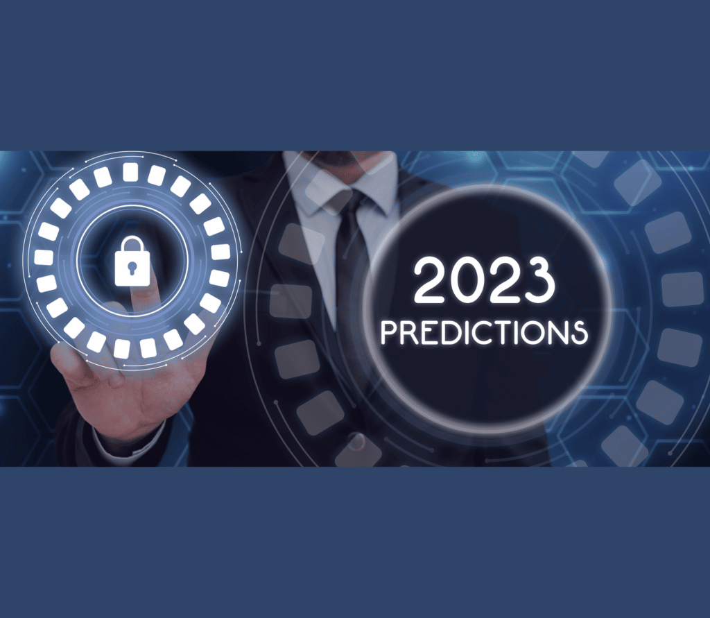 Sign displaying 2023 Predictions.