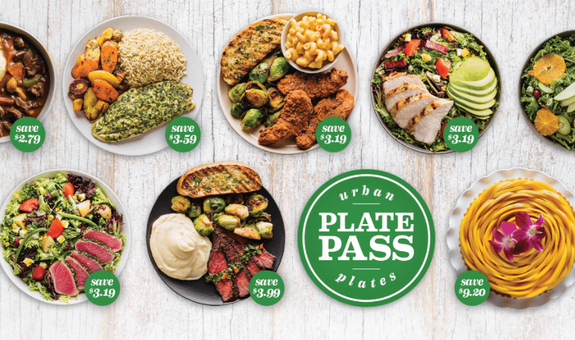 Sample meals available through Urban Plate Pass