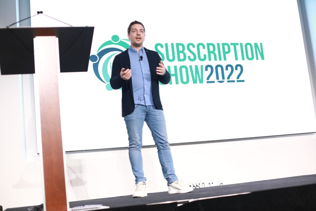 Dr. Marco Sarich, founder and CEO of keylight at Subscription Show 2022. Copyright © 2023 Authority Media Network, LLC. All rights reserved. 
Reproduction without permission is prohibited.