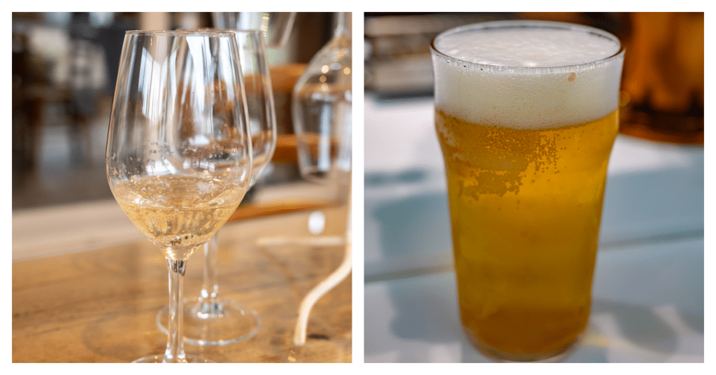 Champagne on the left, beer on the right. What type of budget does your subscription business have?