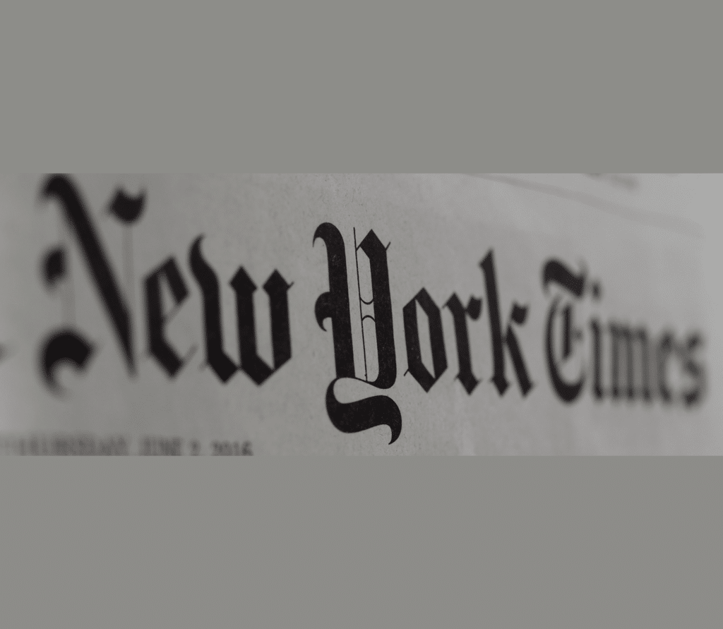 The New York Times masthead