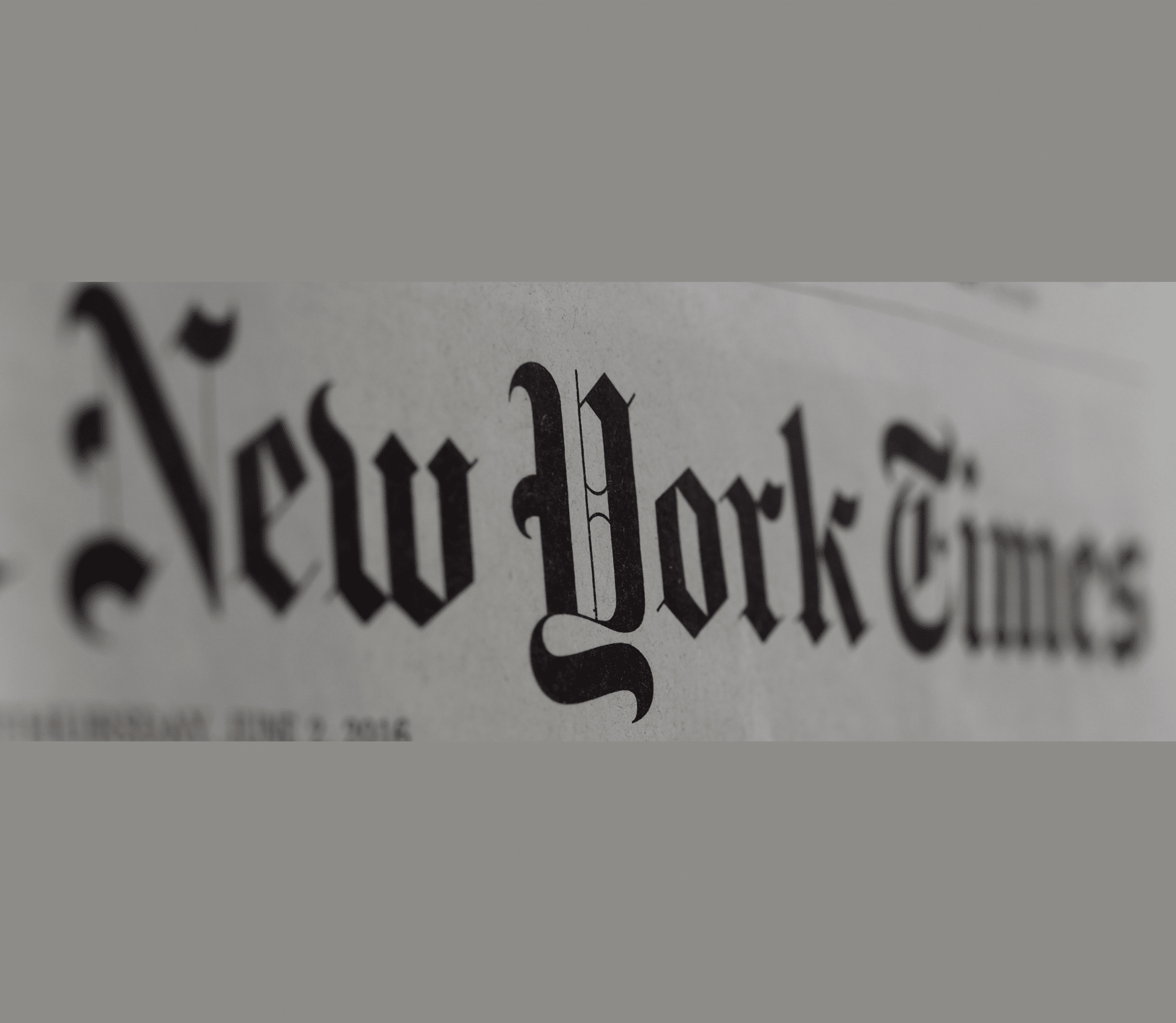 The New York Times masthead